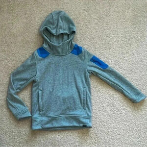 Obermeyer Asher Flc Hoodie Ski Snow Hoodie Sweater Boys SZ L Blue Style# 47008